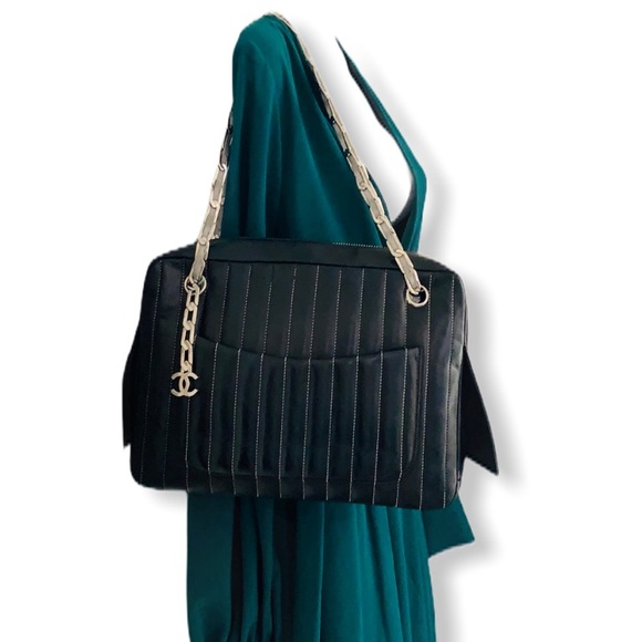 CHANEL Quilted Vertical Mademoiselle Camera Case - Picture 14 of 16